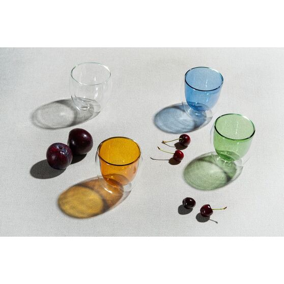 Стакан с двойными стенками Glass Bubble, бесцветный-5