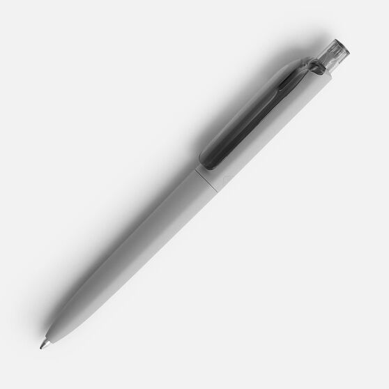 Ручка шариковая Prodir DS8 PRR-T Soft Touch, серая-1