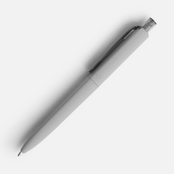 Ручка шариковая Prodir DS8 PRR-T Soft Touch, серая-3