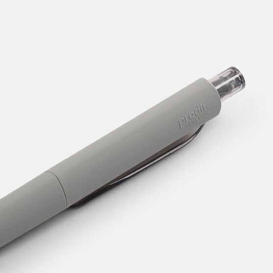 Ручка шариковая Prodir DS8 PRR-T Soft Touch, серая-5