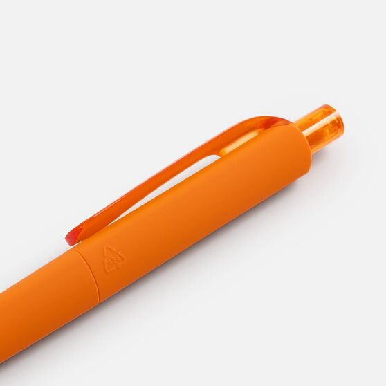Ручка шариковая Prodir DS8 PRR-T Soft Touch, оранжевая-4