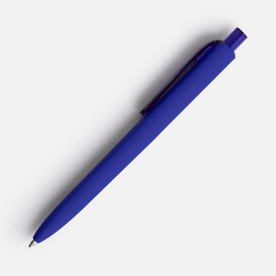 Ручка шариковая Prodir DS8 PRR-T Soft Touch, синяя-3