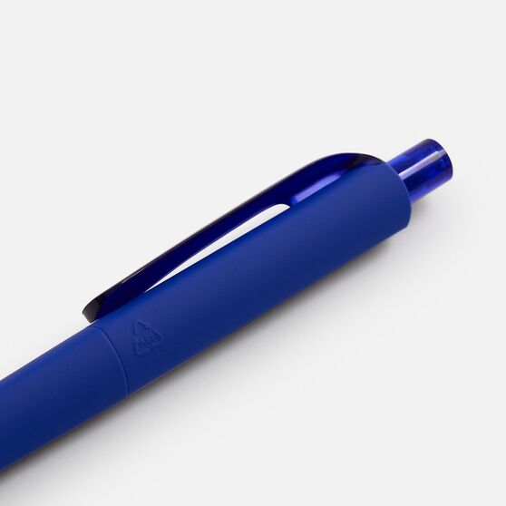 Ручка шариковая Prodir DS8 PRR-T Soft Touch, синяя-4