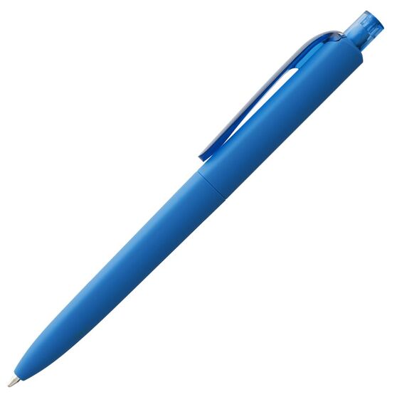 Ручка шариковая Prodir DS8 PRR-T Soft Touch, голубая-2