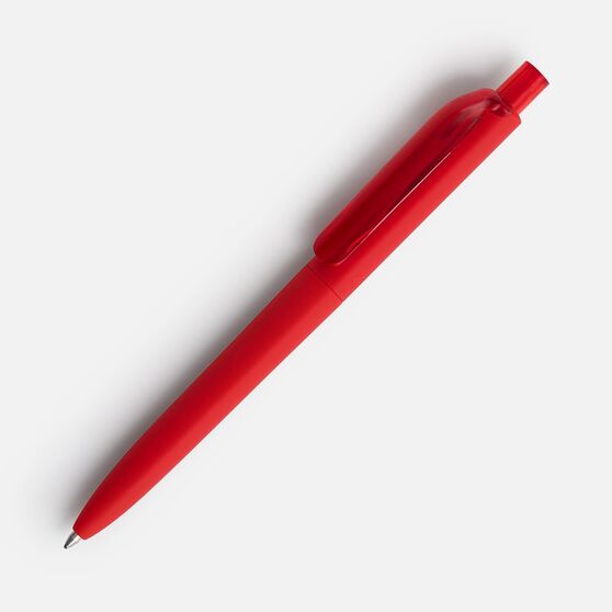 Ручка шариковая Prodir DS8 PRR-T Soft Touch, красная-1