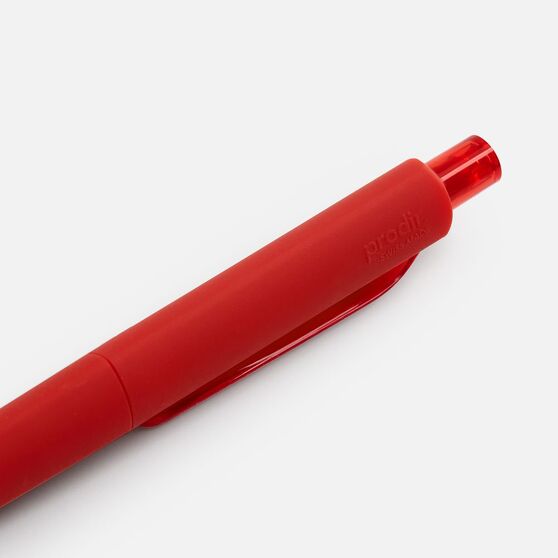 Ручка шариковая Prodir DS8 PRR-T Soft Touch, красная-5