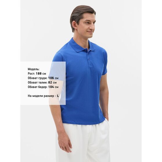 Рубашка поло мужская Prescott Men 170, ярко-синяя (royal)-4