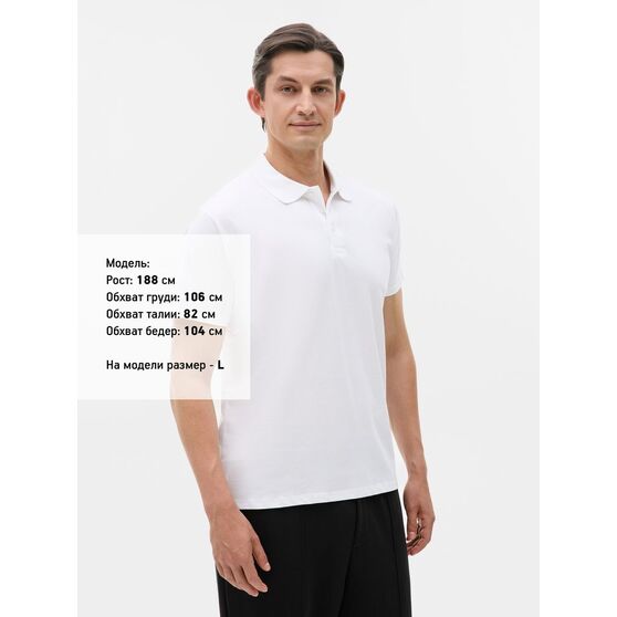 Рубашка поло мужская Prescott Men 170, белая-4