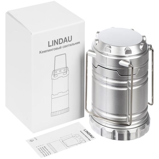 Кемпинговый фонарь Lindau, серебристый-7