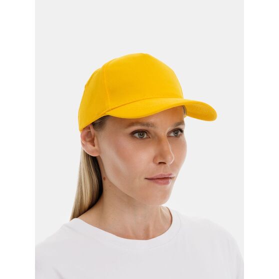 Бейсболка Long Beach, желтая-5