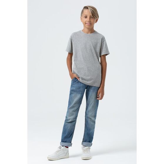 Футболка детская Regent Fit Kids, серый меланж-6