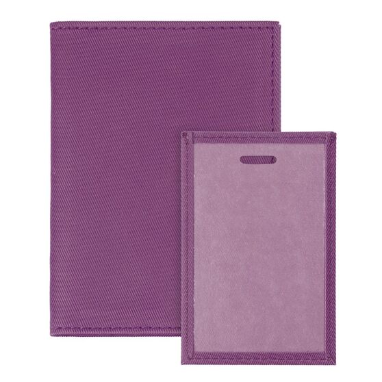 Обложка для автодокументов Twill, сиреневая-3