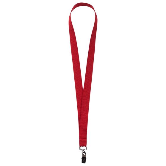 Лента для бейджа Neckband, красная-1