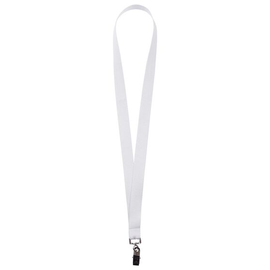 Лента для бейджа Neckband, белая-1