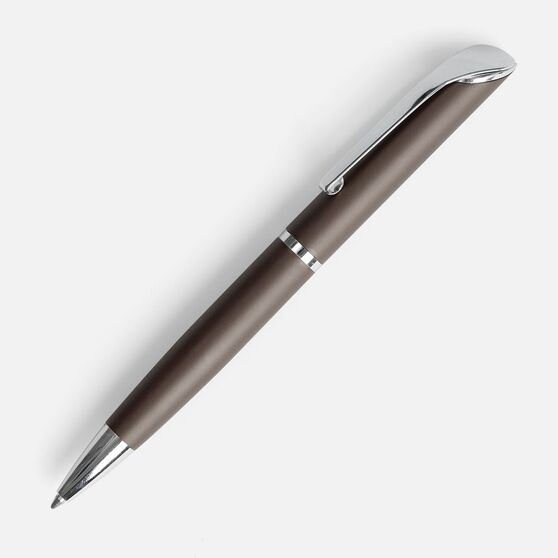 Ручка шариковая Glide, серо-коричневая-1