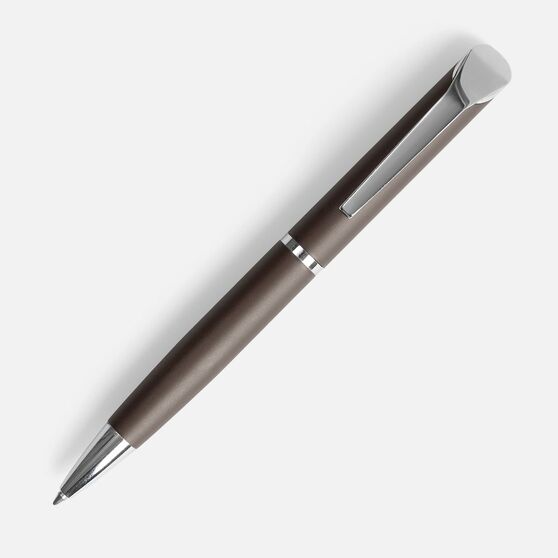 Ручка шариковая Glide, серо-коричневая-2