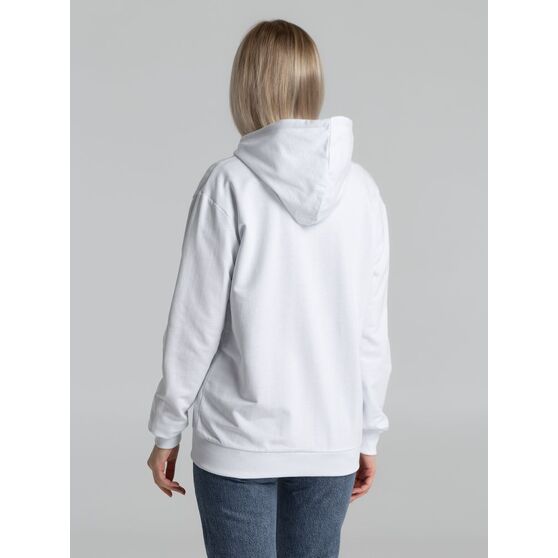 Толстовка на молнии с капюшоном Unit Siverga, белая-11
