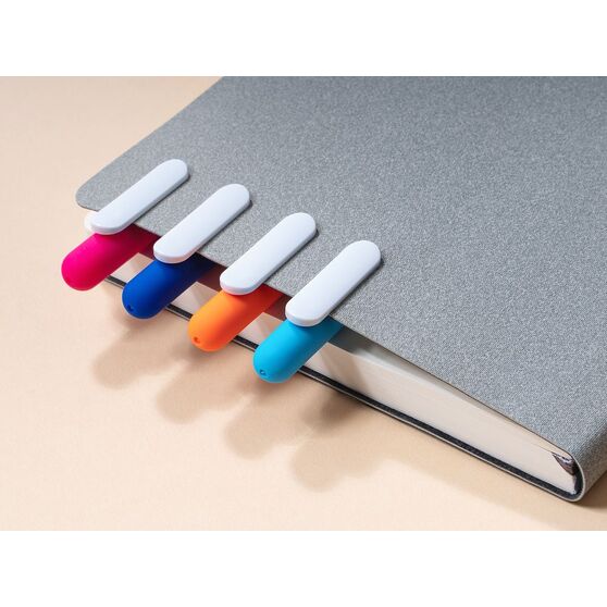 Ручка шариковая Swiper Soft Touch, голубая с белым-6