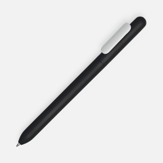 Ручка шариковая Swiper Soft Touch, черная с белым-1