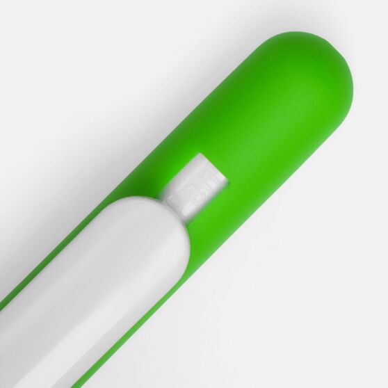 Ручка шариковая Swiper Soft Touch, зеленая с белым-3