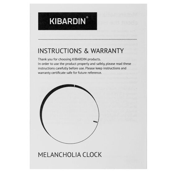 Часы настенные Melancholia Clock, черные-7
