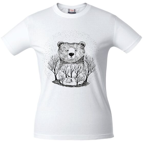Футболка женская Bear, белая-2
