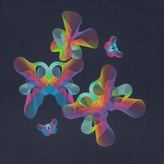 Футболка женская Butterflies, темно-синяя-3