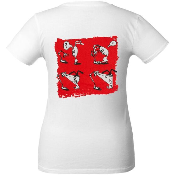 Футболка женская «Ногиотушей», белая-3