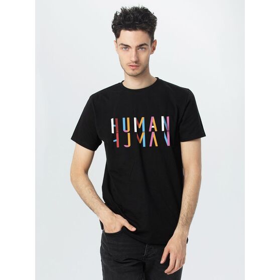 Футболка Human, черная-1
