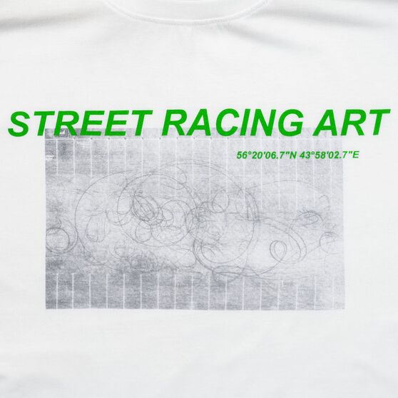 Футболка Street Racing Art, белая-6