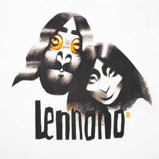 Футболка «Меламед. John Lennon, Yoko Ono», белая-4