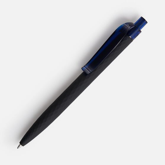 Ручка шариковая Prodir QS01 PRT-T Soft Touch, черная с синим-1