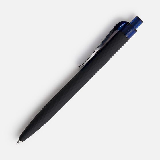 Ручка шариковая Prodir QS01 PRT-T Soft Touch, черная с синим-2