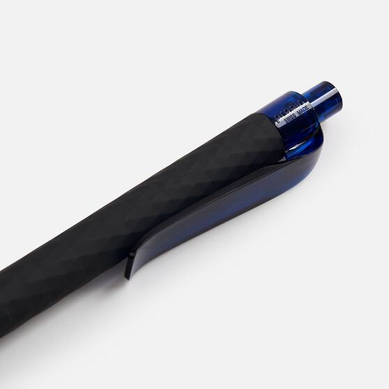 Ручка шариковая Prodir QS01 PRT-T Soft Touch, черная с синим-5