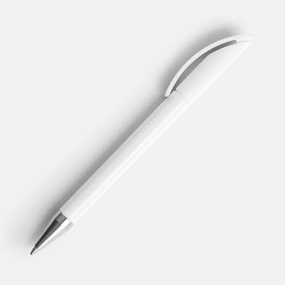Ручка шариковая Prodir DS3 TPC, белая-3