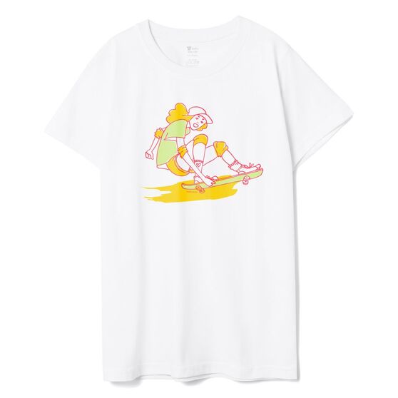 Футболка детская Skateboard, белая-1
