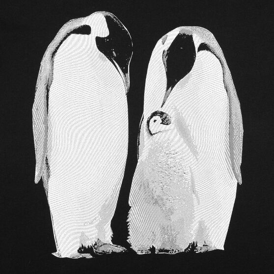 Футболка женская Like a Penguin, черная-2