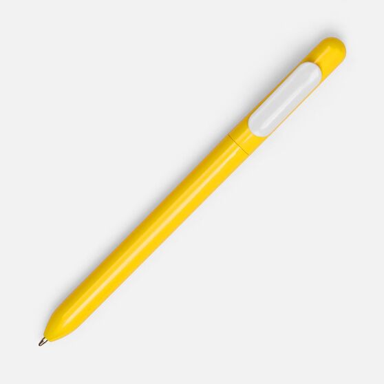 Ручка шариковая Swiper, желтая с белым-2