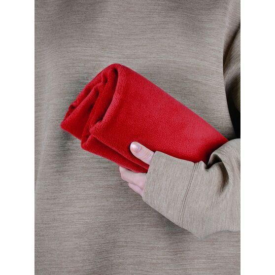 Флисовый плед Warm&Peace, красный-7