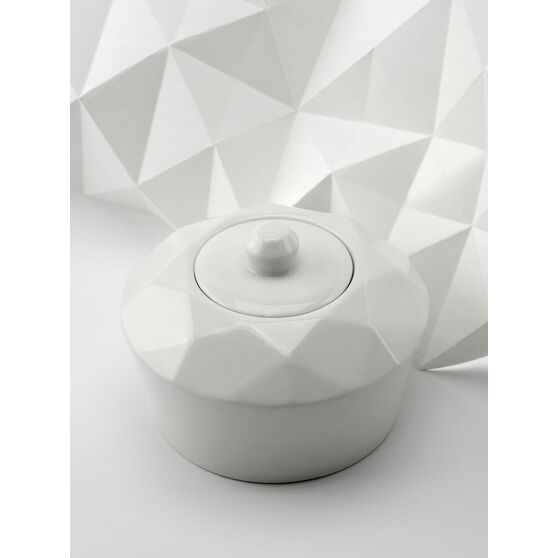 Сахарница Diamante Bianco, белая-4