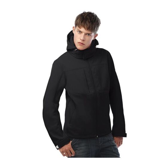 Куртка мужская Hooded Softshell темно-синяя-9
