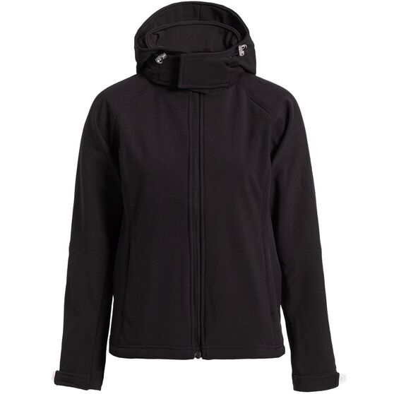 Куртка женская Hooded Softshell черная-1