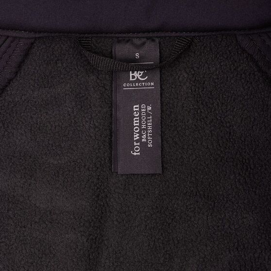 Куртка женская Hooded Softshell черная-8