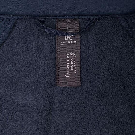 Куртка женская Hooded Softshell темно-синяя-7