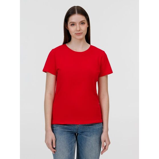 Футболка женская E150, красная-2