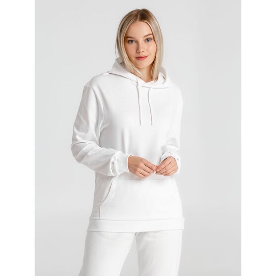Толстовка с капюшоном унисекс Hoodie, белая-10