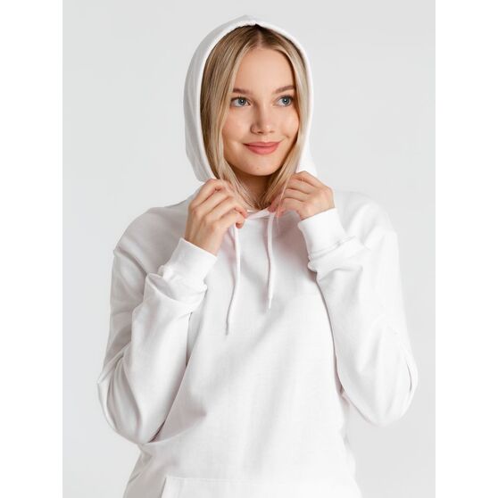 Толстовка с капюшоном унисекс Hoodie, белая-11