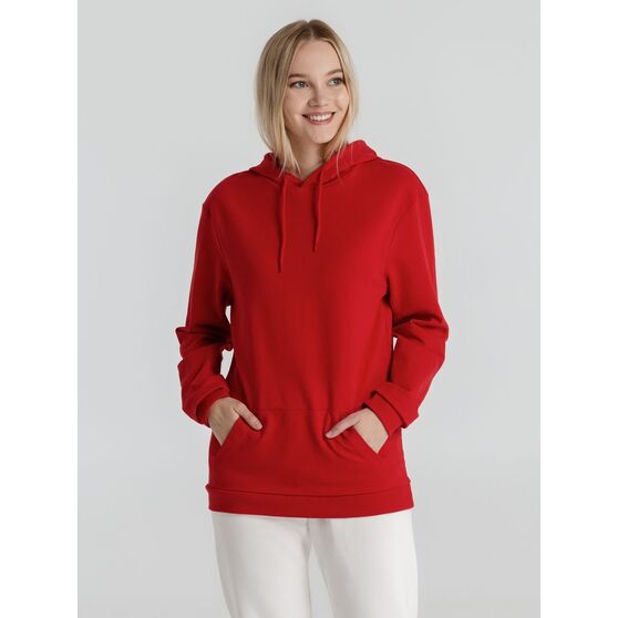 Толстовка с капюшоном унисекс Hoodie, красная-11