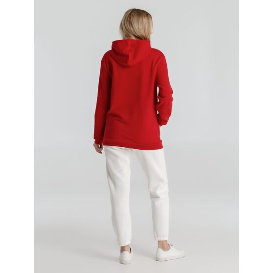 Толстовка с капюшоном унисекс Hoodie, красная-15