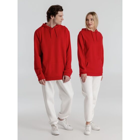 Толстовка с капюшоном унисекс Hoodie, красная-16